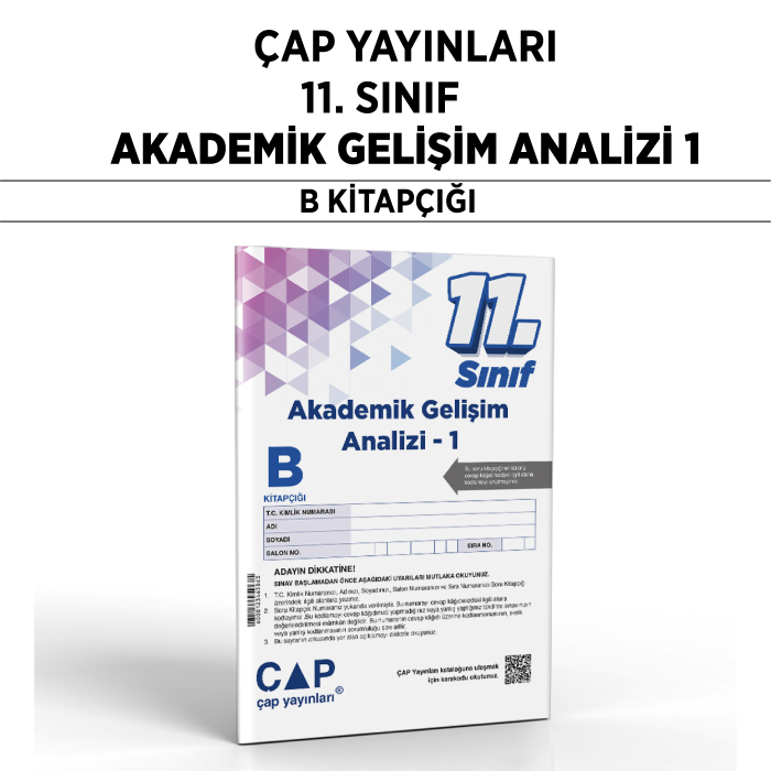 ÇAP 11.SINIF AKADEMİK GELİŞİM ANALİZİ 1-B - 25-26